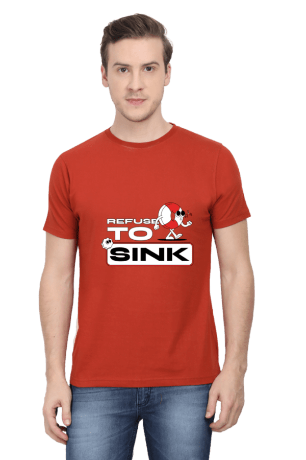 Male Round Neck Half Sleeve Classic | Refuse to Sink