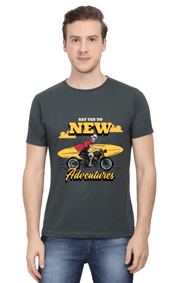 Male Round Neck Half Sleeve Classic | New Adventure