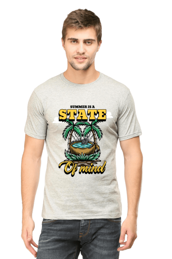Male Round Neck Half Sleeve Classic | Summer is the state of Mind