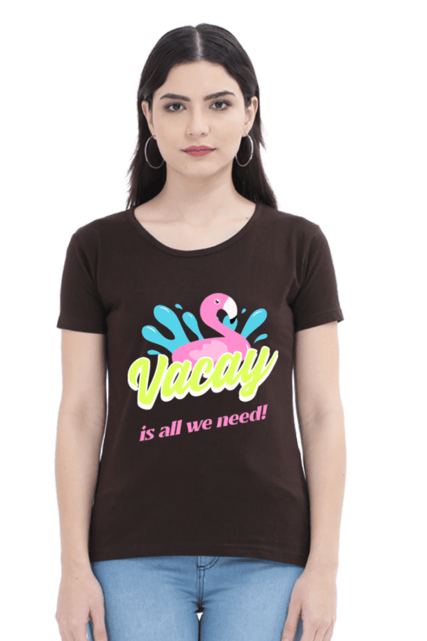 Female Round Neck Half Sleeve Classic | Vacation