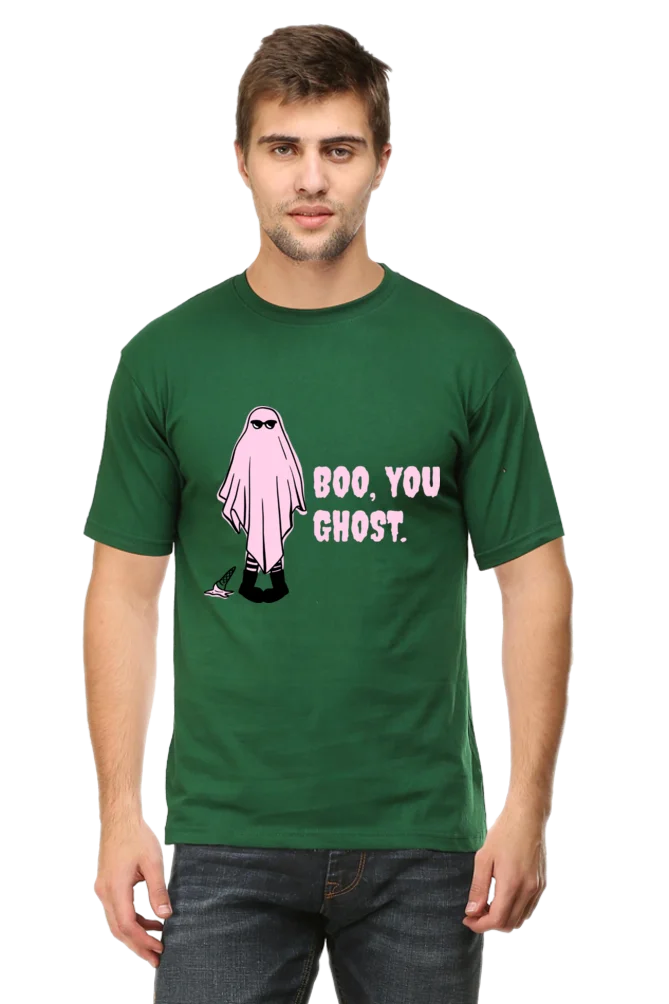 Male Round Neck Half Sleeve Classic | Boo you Ghost - Image 9