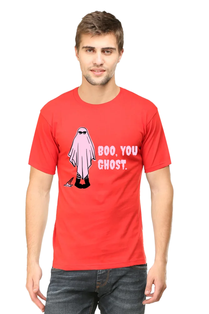 Male Round Neck Half Sleeve Classic | Boo you Ghost - Image 7