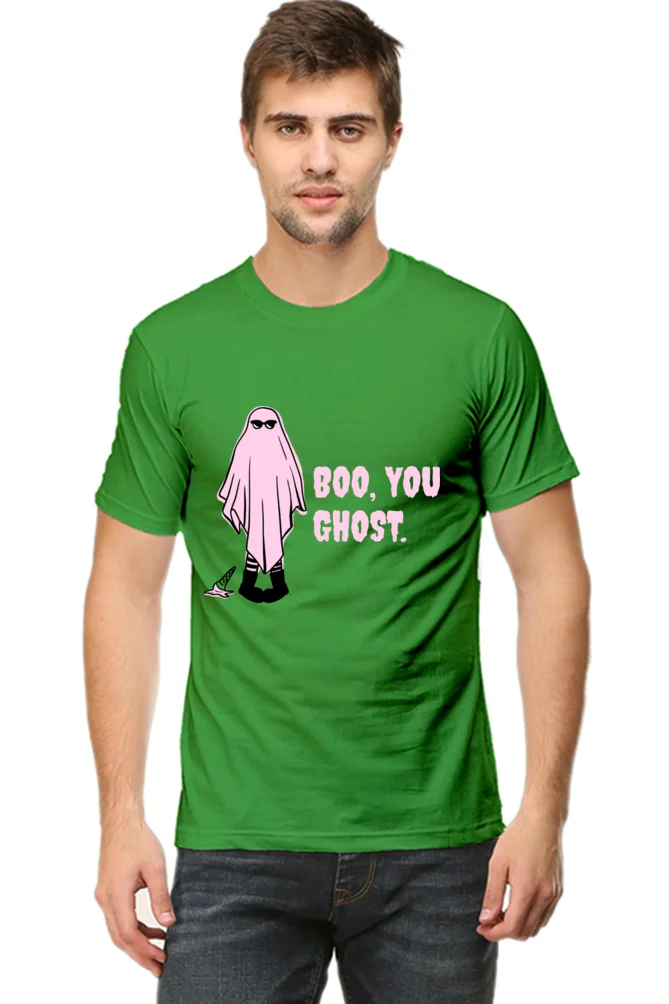 Male Round Neck Half Sleeve Classic | Boo you Ghost - Image 5