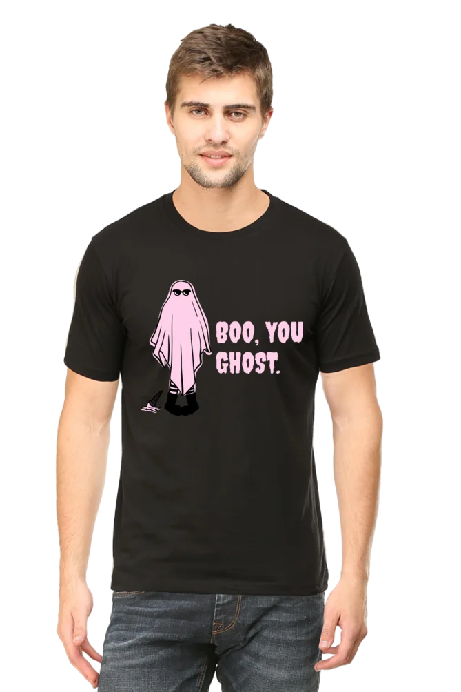 Male Round Neck Half Sleeve Classic | Boo you Ghost - Image 13