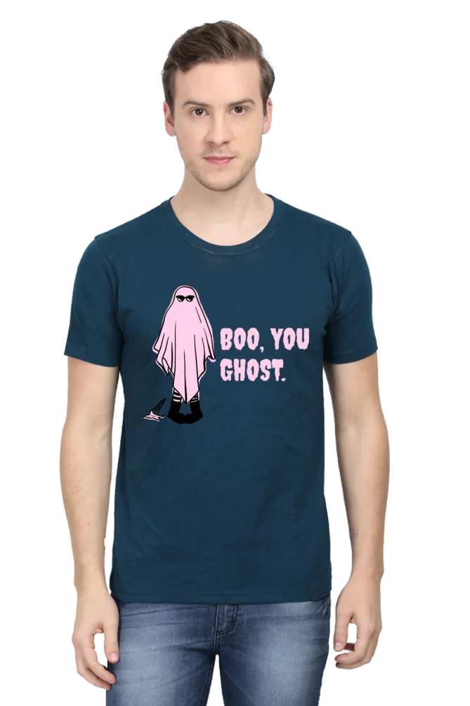 Male Round Neck Half Sleeve Classic | Boo you Ghost - Image 3