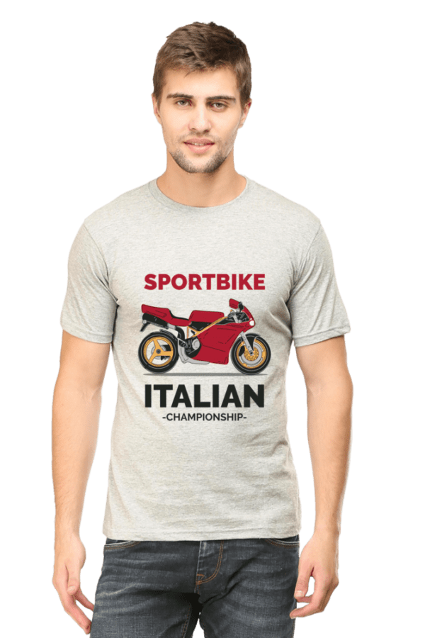 Male Round Neck Half Sleeve Classic | Sports Bike