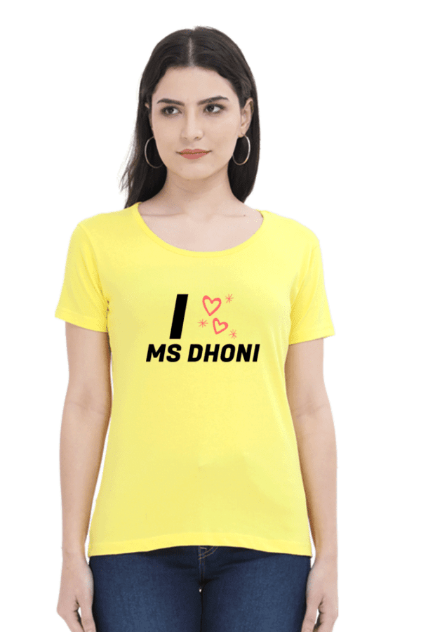 CSK Lovers |  MS DHONI Printed Women’s T-Shirts