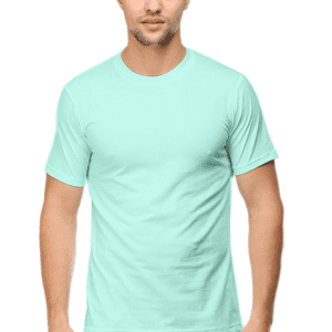 Male Round Neck Half Sleeve Classic Mint S
