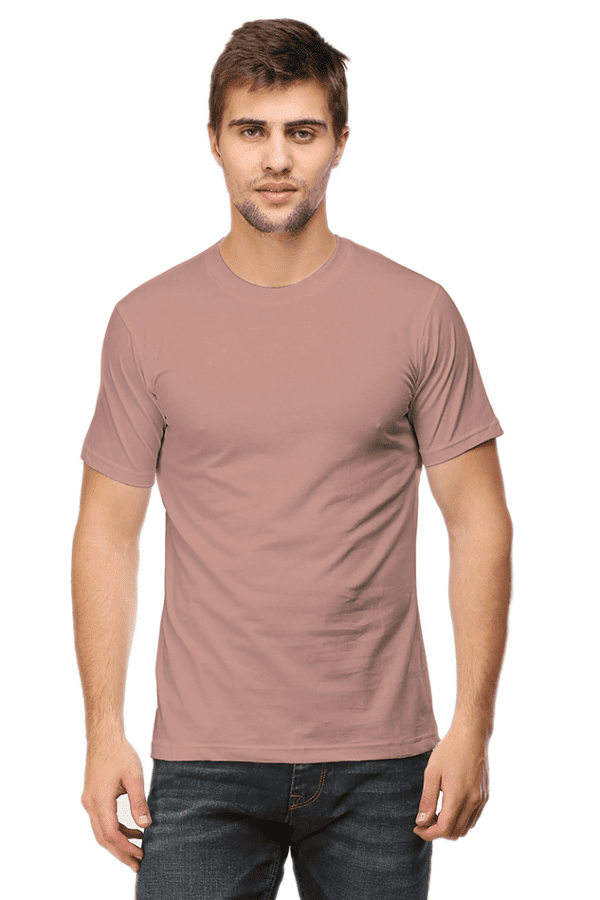 Male Round Neck Half Sleeve Classic Mushroom S