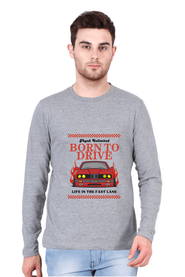Male Round Neck Full Sleeve | Born to Drive