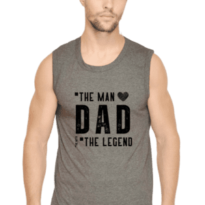 Male Round Neck Sleeveless | Dad Legend