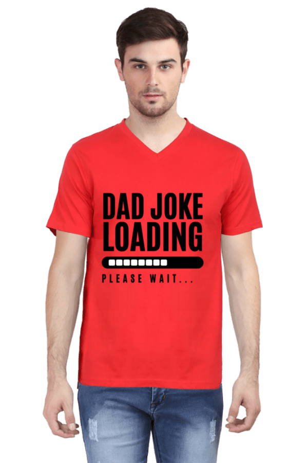 Male Vneck Half Sleeve | Dad joke loading..