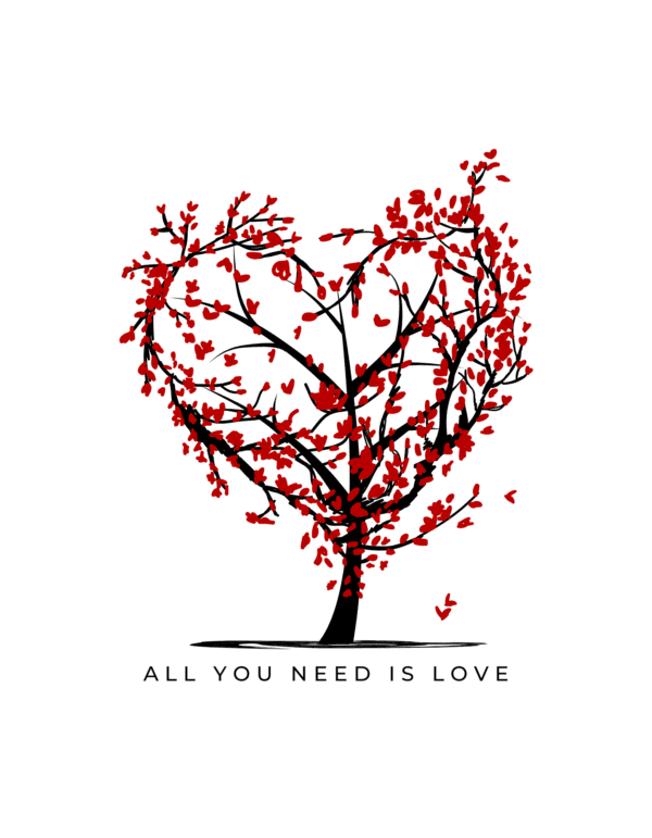 Female Round Neck Half Sleeve Classic || All You need is Love