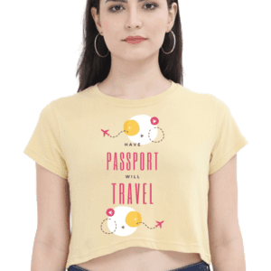 Female Crop Top || Passport Travel