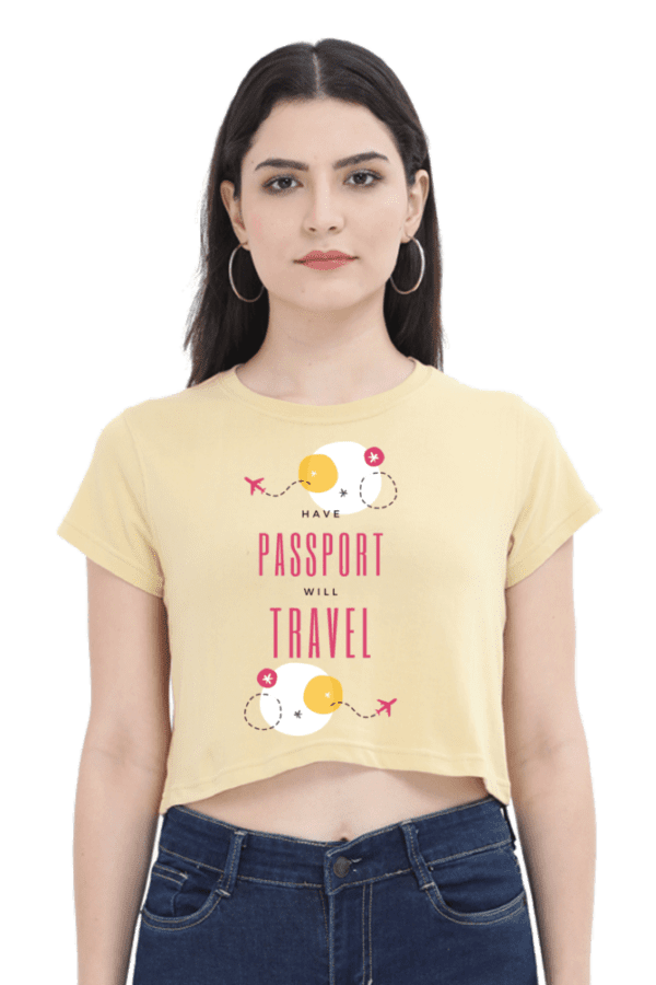 Female Crop Top || Passport Travel