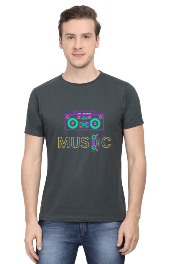 Male Round Neck Half Sleeve Classic || Music