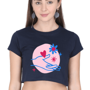 Female Crop Top || Flower