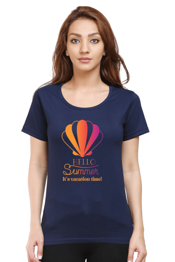 Female Round Neck Half Sleeve Classic || It's Time to Travel