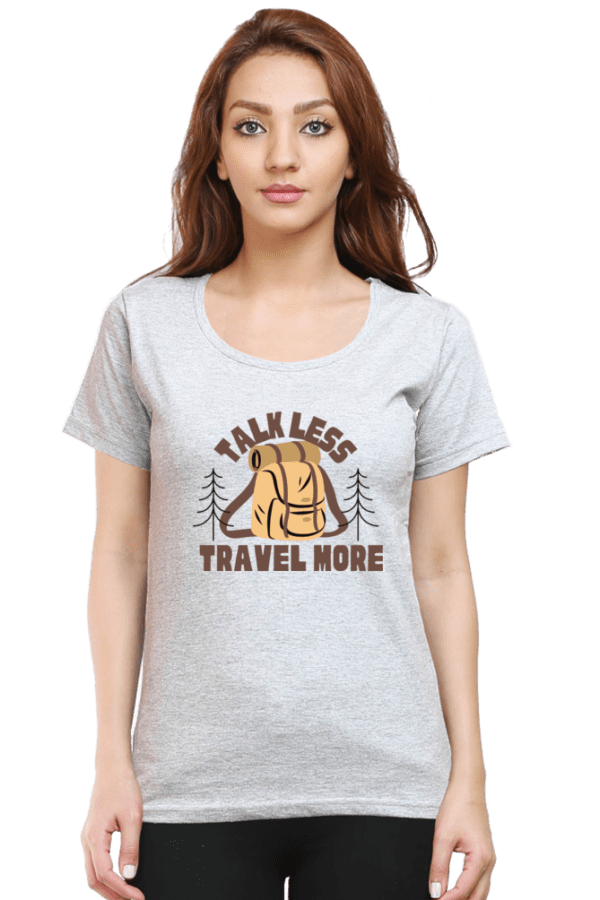 Female Round Neck Half Sleeve Classic || Talk Less Work More