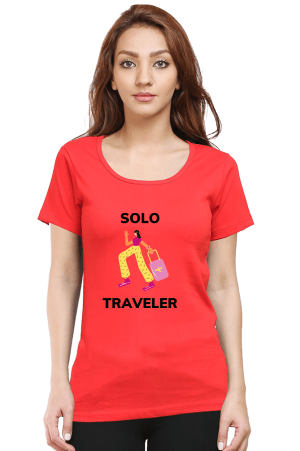Female Round Neck Half Sleeve Classic || Solo Traveller