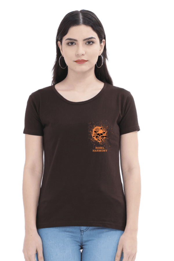 Female Round Neck Half Sleeve Classic || Rebel Harmony