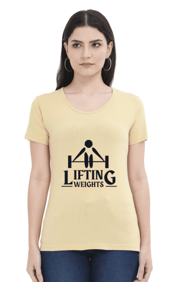 Female Round Neck Half Sleeve Classic || Lifting Weight