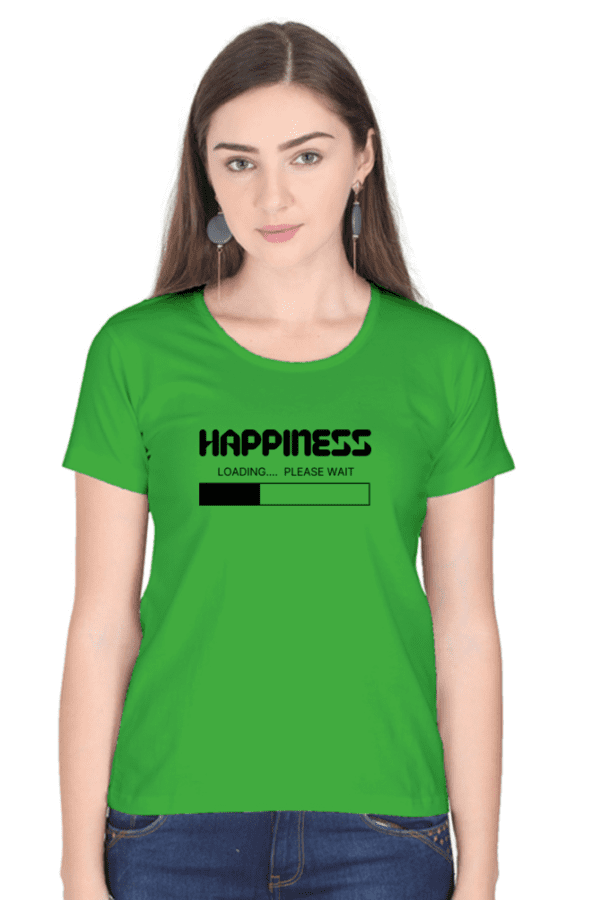 Female Round Neck Half Sleeve Classic || Happiness Loading