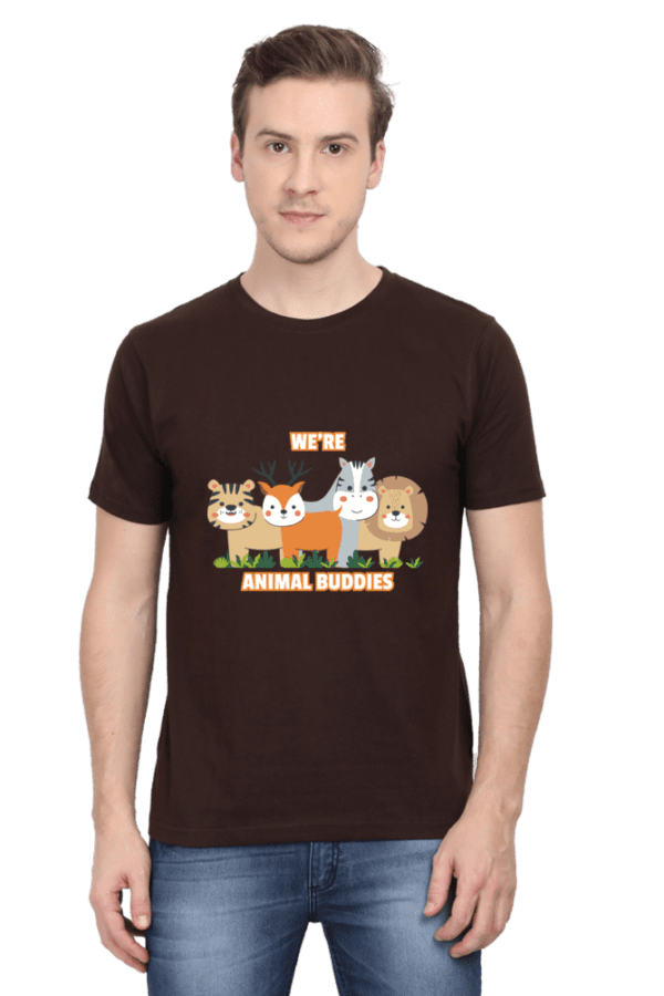 Unisex Crew T-shirt || We are Animals Buddy