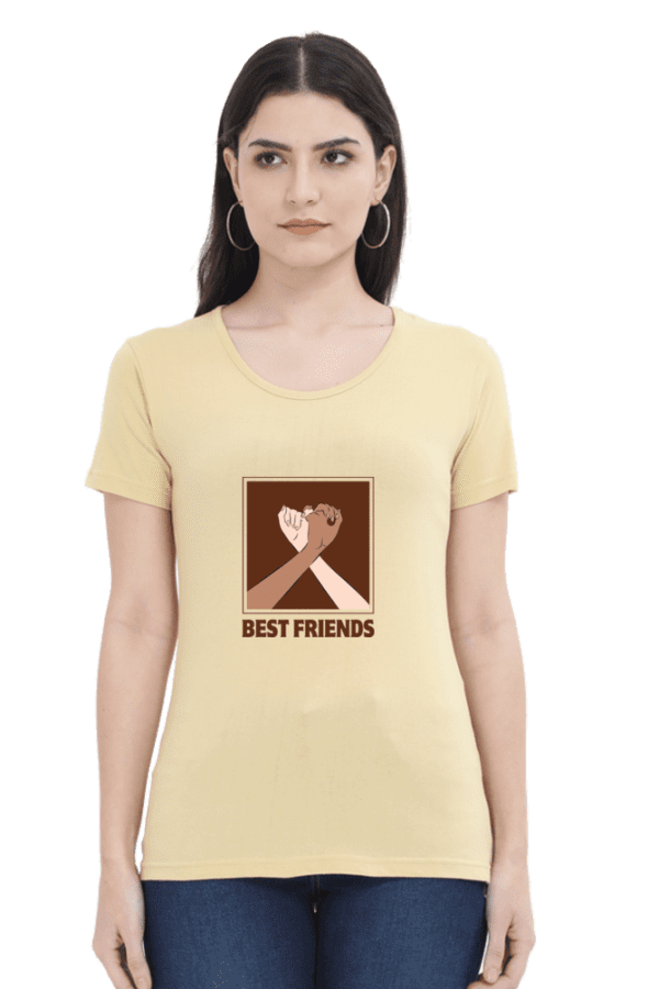 Female Round Neck Half Sleeve Classic || Best Friends