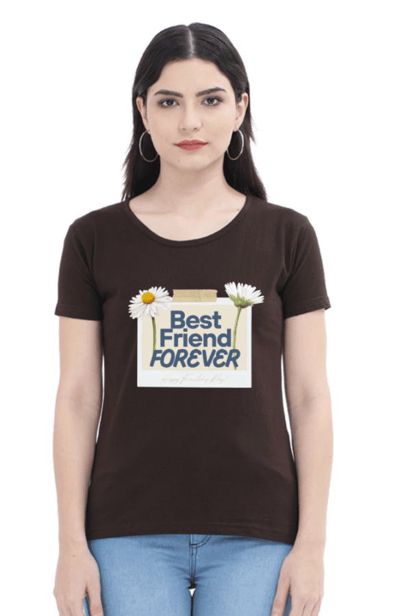 Female Round Neck Half Sleeve Classic || Best Friends Forever