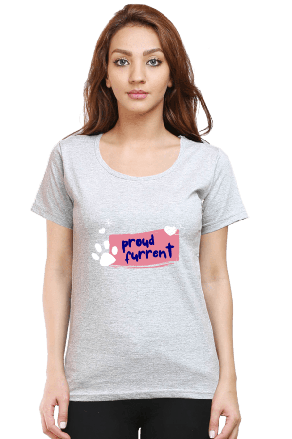 Female Round Neck Half Sleeve Classic || Proud Furrent