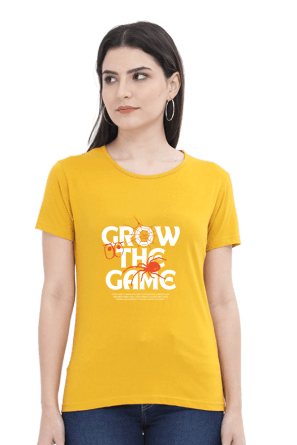 Female Round Neck Half Sleeve Classic || Grow the Game