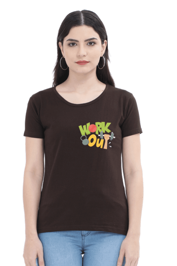 Female Round Neck Half Sleeve Classic || Work Out