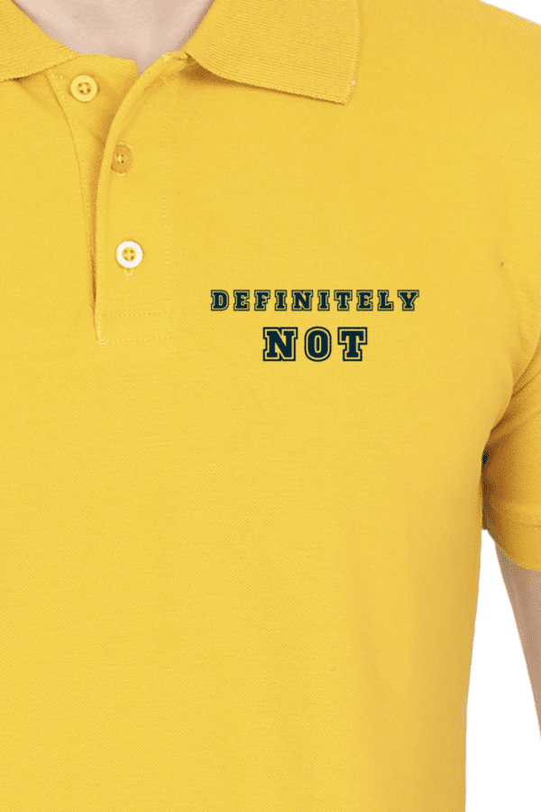 Male Polo T-Shirt || Definitely Not
