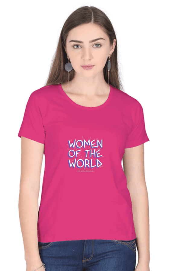 Female Round Neck Half Sleeve Classic || World for Women
