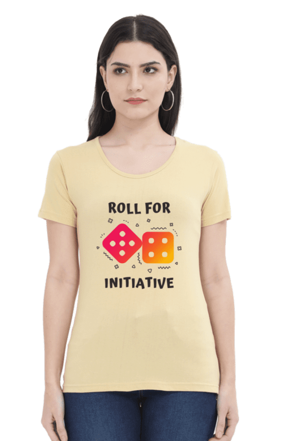 Female Round Neck Half Sleeve Classic || Roll for Initiative