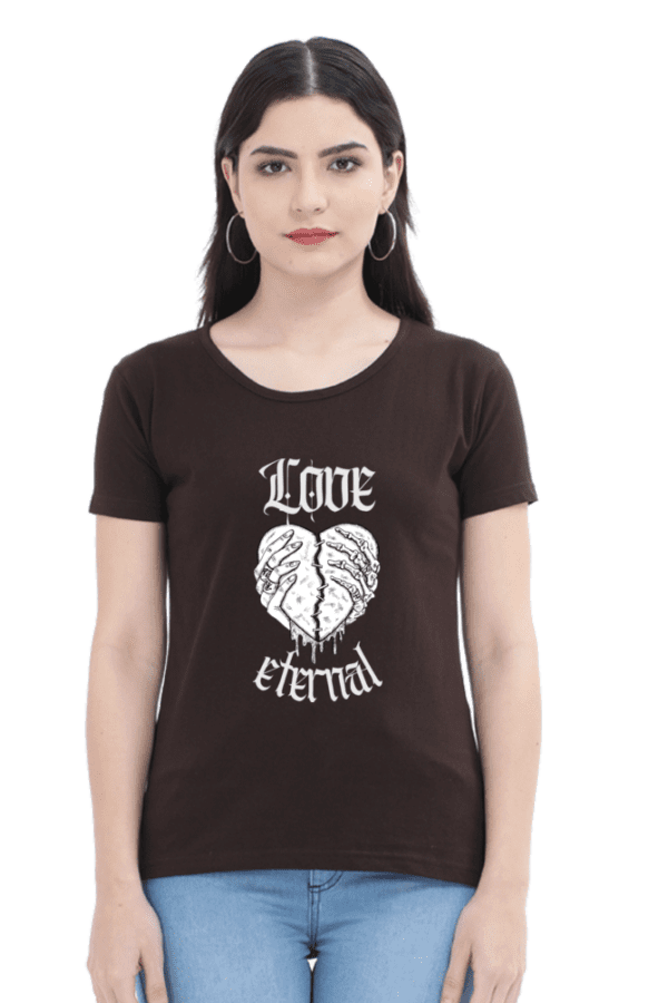 Female Round Neck Half Sleeve Classic || Love Eternal