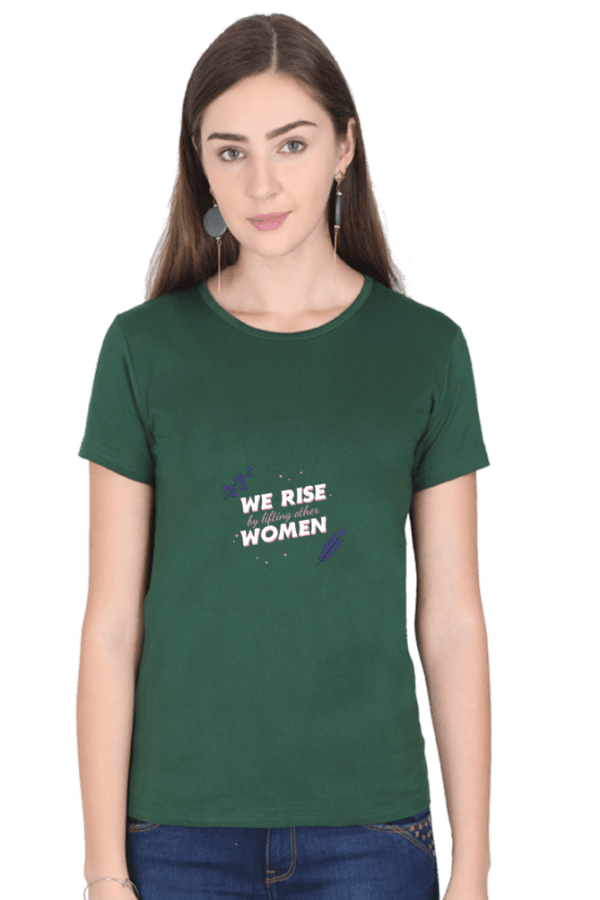 Female Round Neck Half Sleeve Classic || We Rise Women