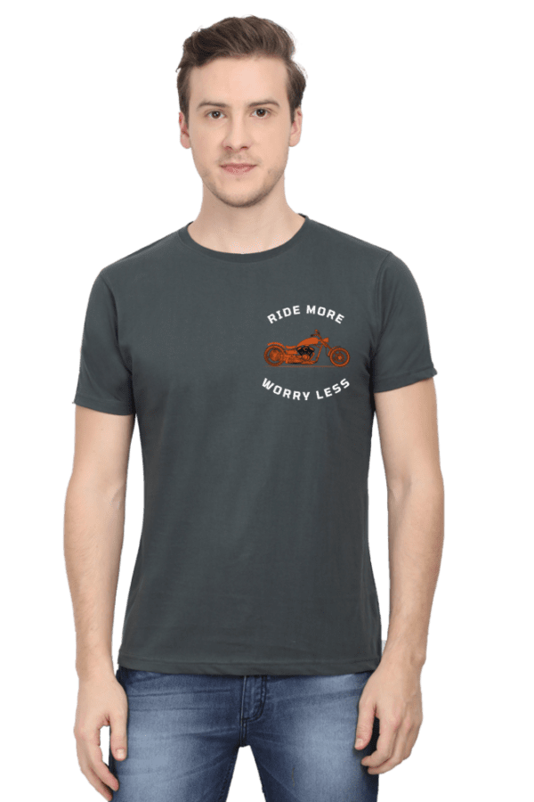 Unisex Crew T-shirt || Ride More Worry Less