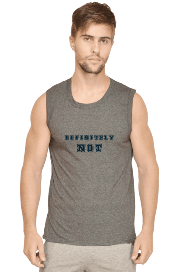 Male Gym Vest T-Shirt || Definitely Not
