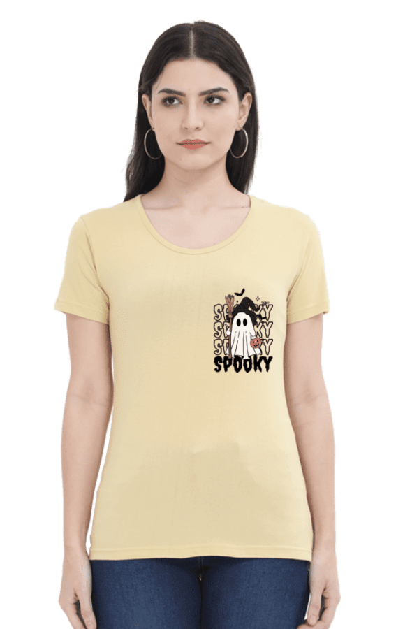 Female Round Neck Half Sleeve Classic || Spooky