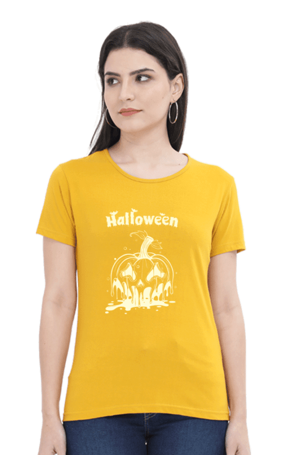 Female Round Neck Half Sleeve Classic || Halloween