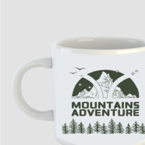 Unisex White Coffee Mug White || Mountains Adventure