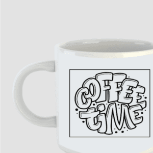 Unisex White Coffee Mug || Coffee Time