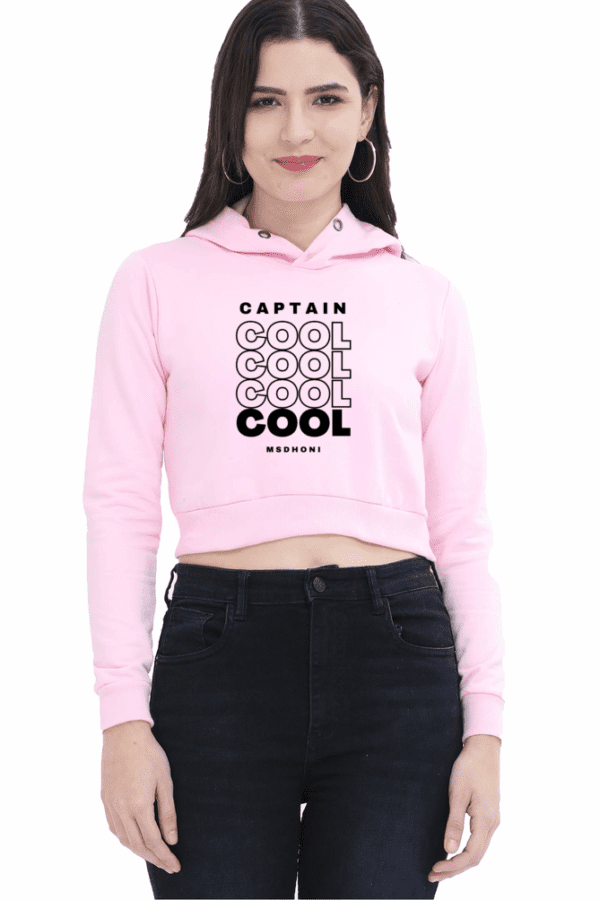 Female Cropped Hoodie || Cool Captain