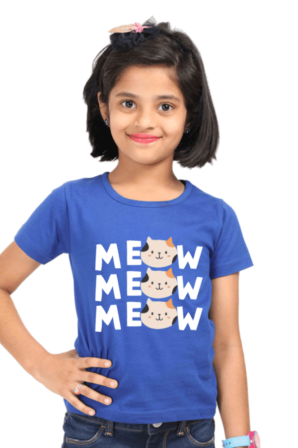 Girl Classic Crew T-Shirt || Meow
