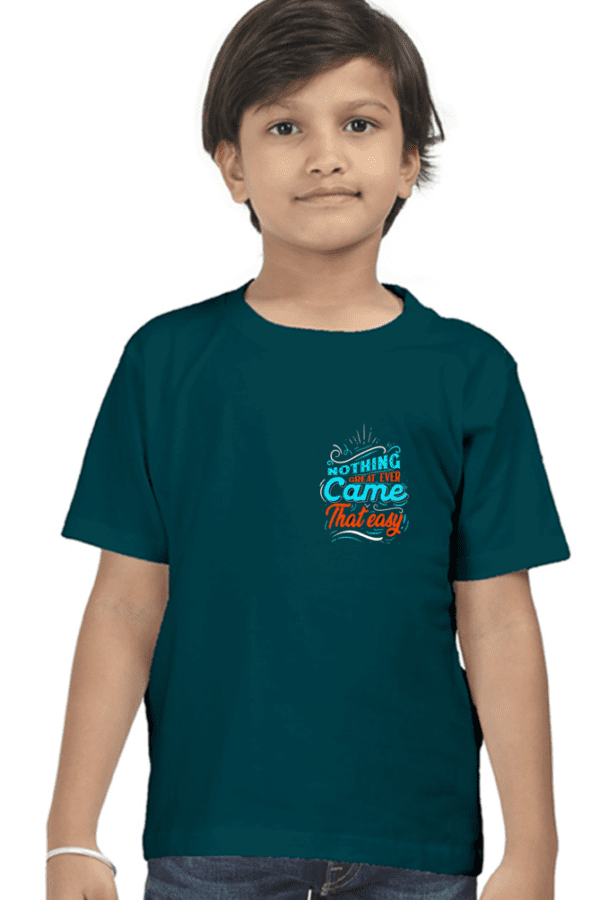 Boy Classic Crew T-Shirt || Nothing will came easy
