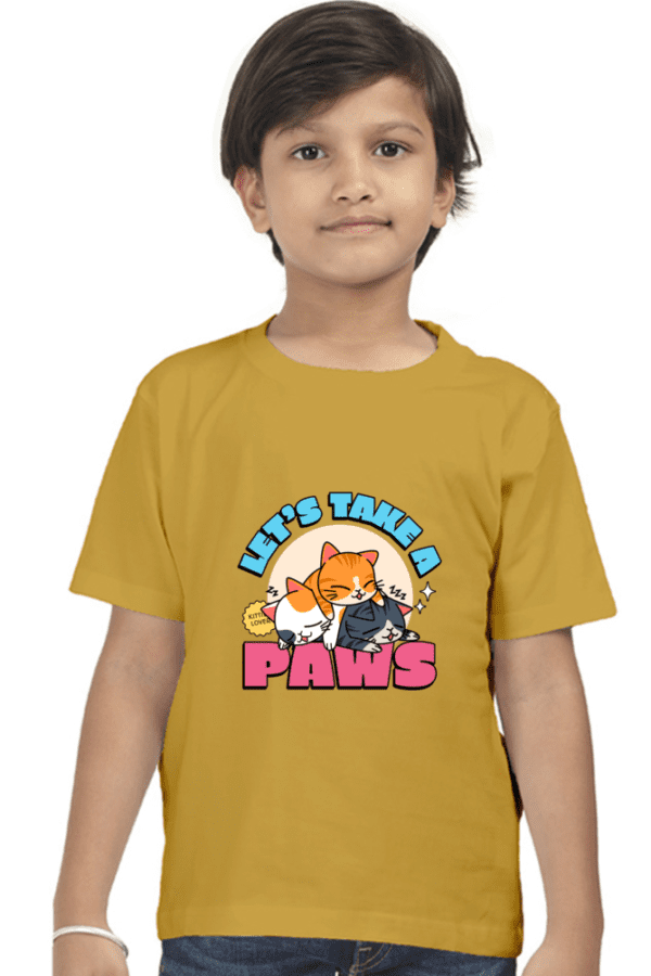 Boy Classic Crew T-Shirt || Let's Take a Paws
