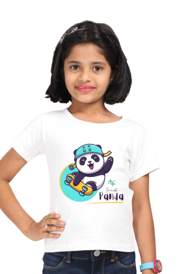 Girl Classic Crew T-Shirt || Panda