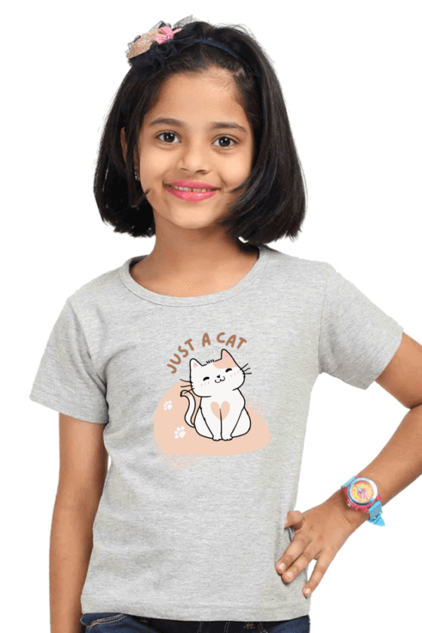 Girl Classic Crew T-Shirt || Just a Cat